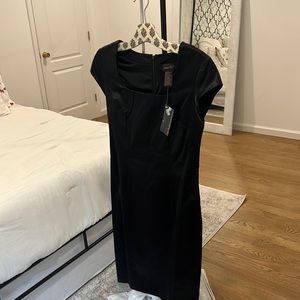 Shape FX satin look LBD.  Size 2.  So flattering!